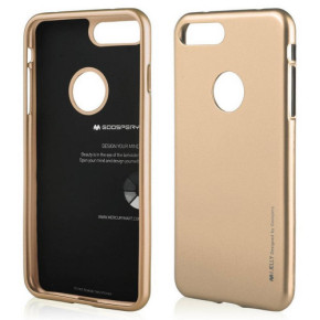 Силиконов гръб ТПУ MERCURY iJelly Metal Case оригинален за Apple iPhone 7 Plus 5.5 / Apple iPhone 8 Plus 5.5 златист